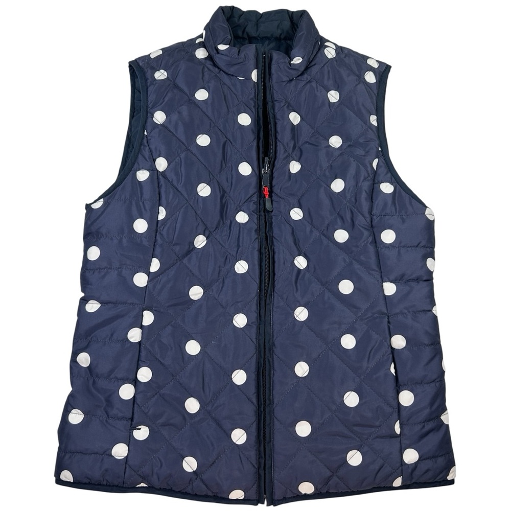 Banana Republic Reversible Polka Dot Puffer Vest Size XS Women’s